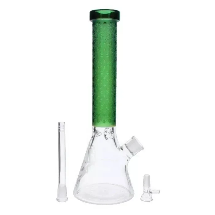 Cali Cloud X 14-inch Beaker with Colored Tube and Patterned Print