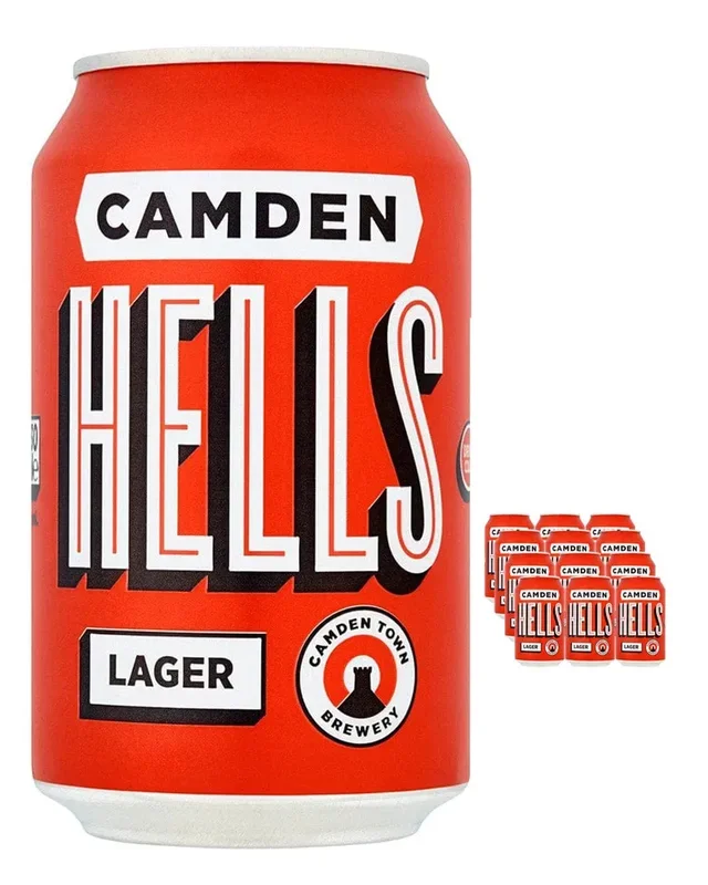 Camden Town Brewery Hells Lager Can Multipack, 12 x 330 ml