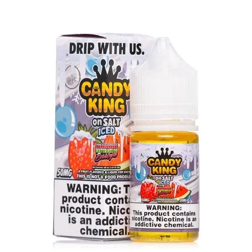 Candy King on Salt Iced Strawberry Watermelon Bubblegum Ejuice
