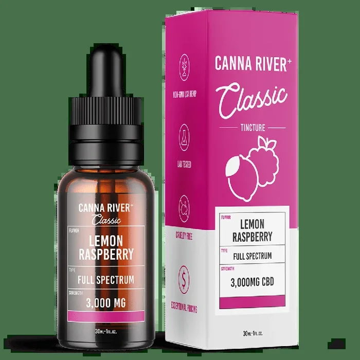 Canna River – Full Spectrum CBD Classic Tincture – Lemon Raspberry – 30mL