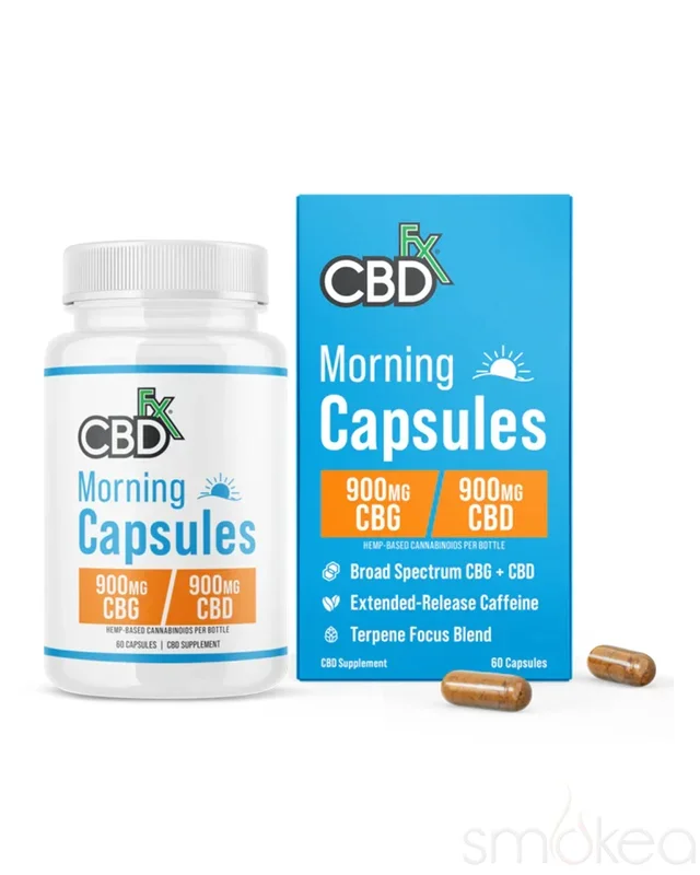 CBDfx CBD + CBG Morning Capsules