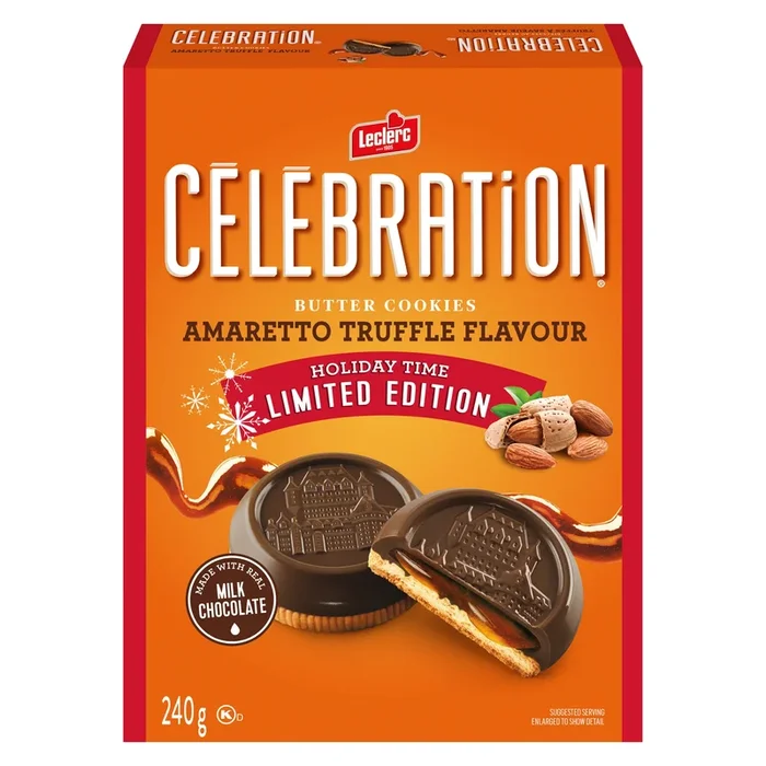 Célébration Butter Cookies, Amaretto Truffle, Limited Edition, 240-g