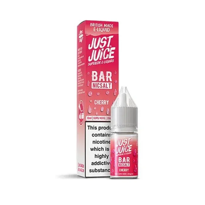 Cherry 10ml Nic Salt E-Liquid by Just Juice Bar Salt