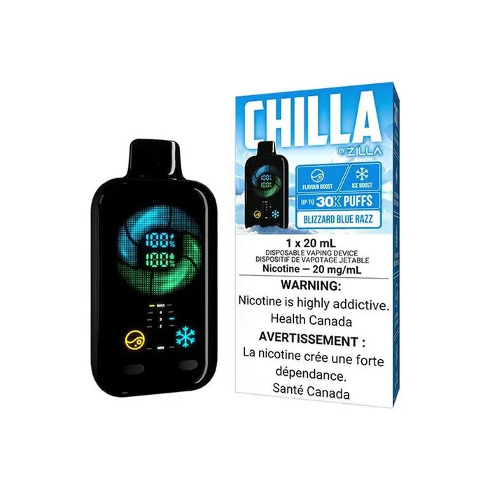 Chilla By Zilla Disposable – Blizzard Blue Razz (ON)