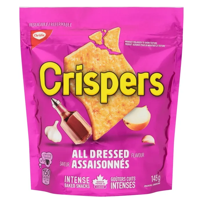 Christie All Dressed Flavour Crispers Crackers, 145-g