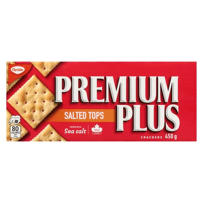Christie Premium Plus Crackers Salted Tops, 450 g
