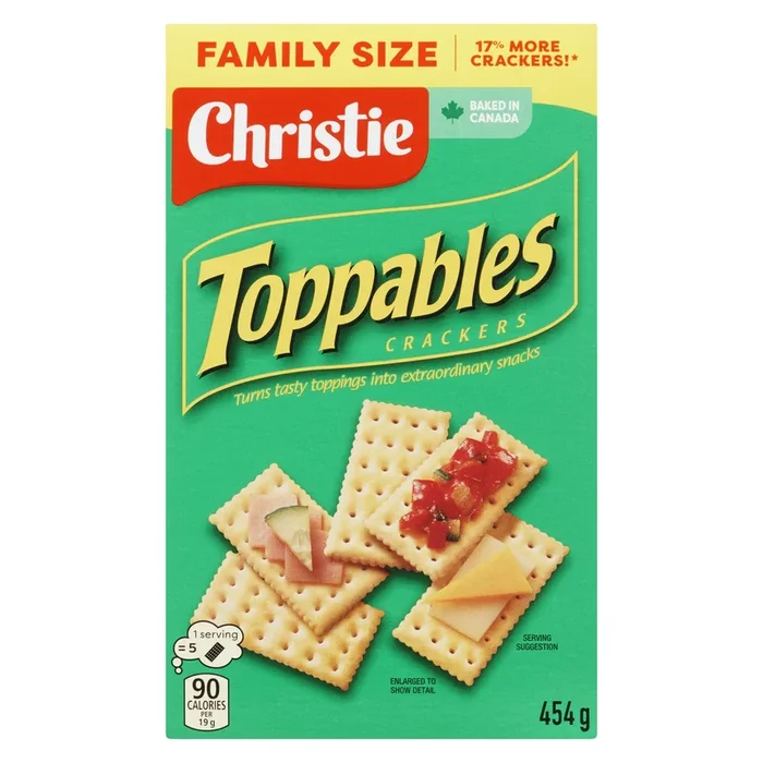 Christie Toppables Crackers Family Size, 454 g