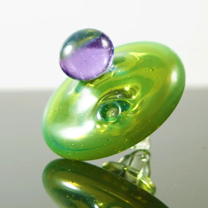 CL1 Custom Banger Carb Cap Green Moss UV