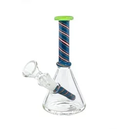 Color Spiral Beaker #2 by CHV Glass