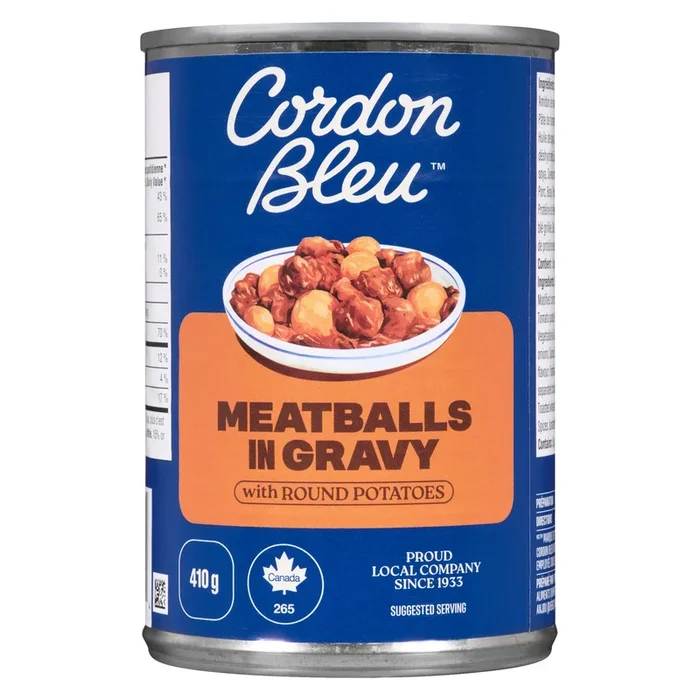 Cordon Bleu Meatballs in Gravy with Round Potatoes, 410-g