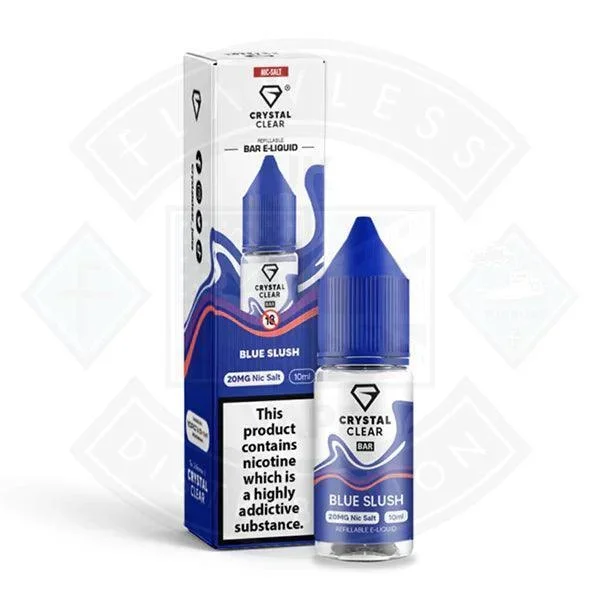 Crystal Clear Bar Nic Salts 10ml – Blue Slush