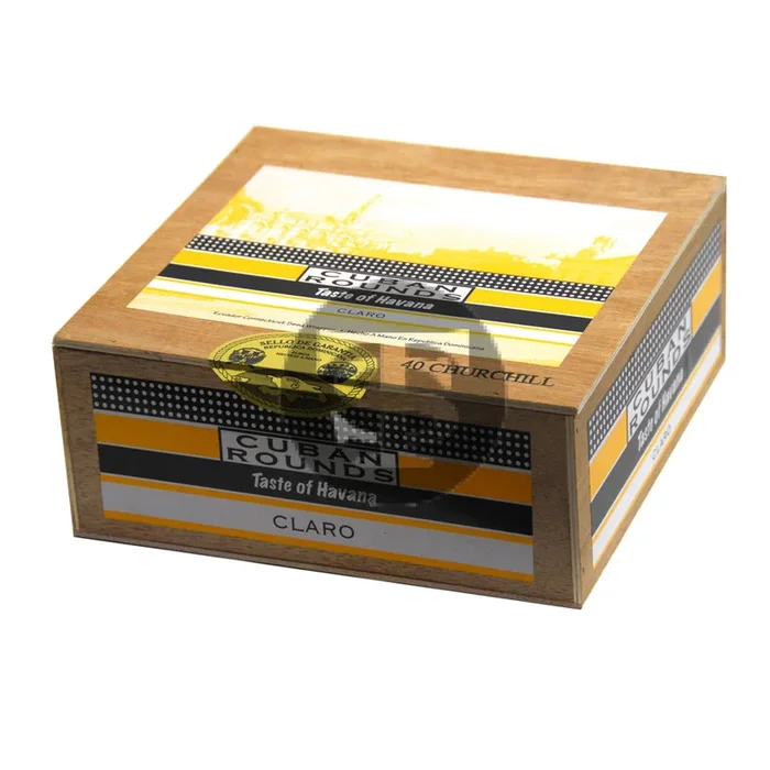 Cuban Rounds Churchill Claro Cigars Box of 40