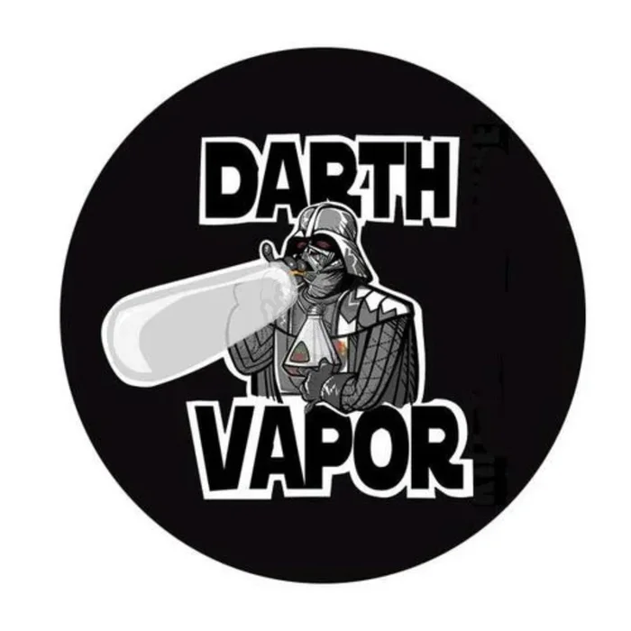 DabPadz 8 ” Round Fabric Top 1/4 ” Thick – Darth Vapor