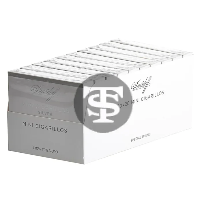 Davidoff Silver Mini Cigarillos 10 Packs of 20