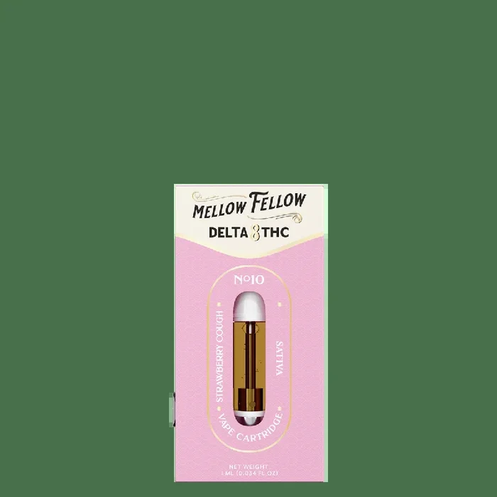 Delta 8 1ml Vape Cartridge – Strawberry Cough (Sativa)