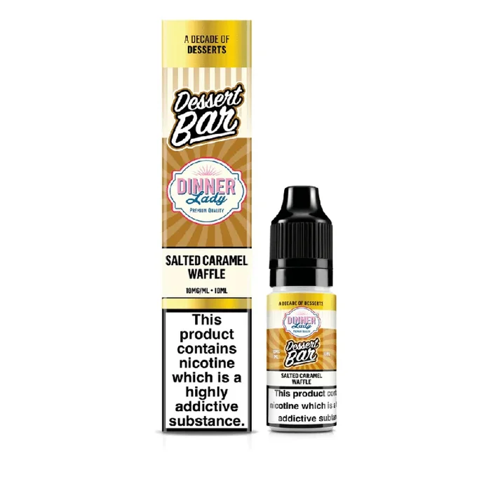 Dinner Lady Dessert Bar Salts Nic Salt E-Liquid Salted Caramel Waffle