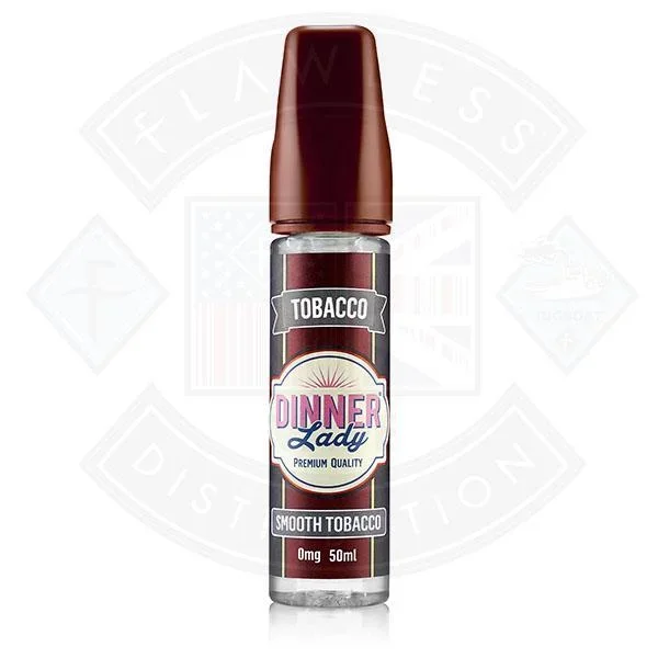 Dinner Lady Tobacco – Smooth Tobacco 0mg 50ml Shortfill
