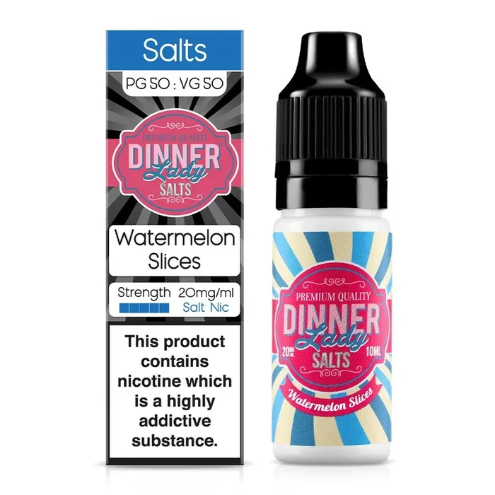Dinner Lady Watermelon Slices 10ml Nic Salt E-Liquid
