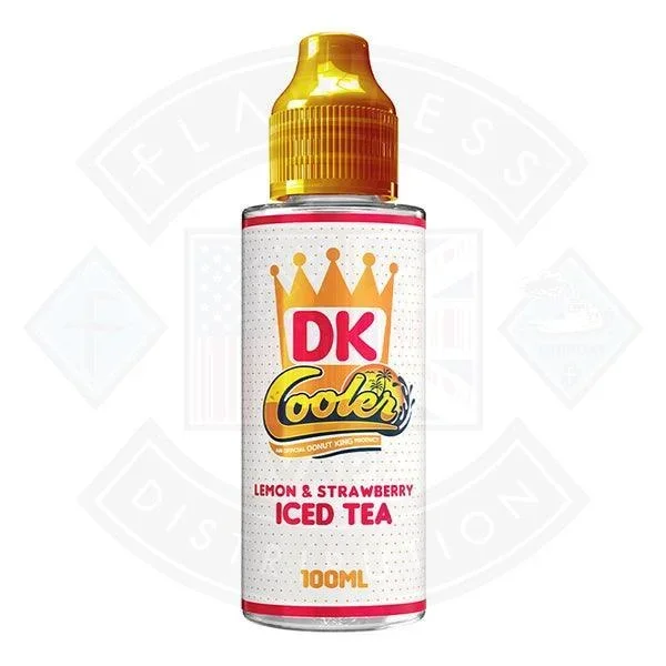 Donut King Cooler – Lemon and Strawberry Iced Tea 0mg 100ml Shortfill