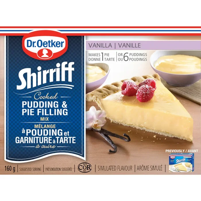 Dr. Oetker Shirriff Vanilla Pudding and Pie Filling, 160 g