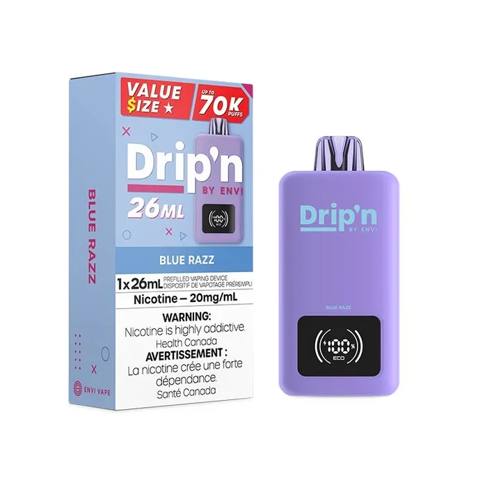 Drip’n by Envi 26ML Disposable – Blue Razz (ON)