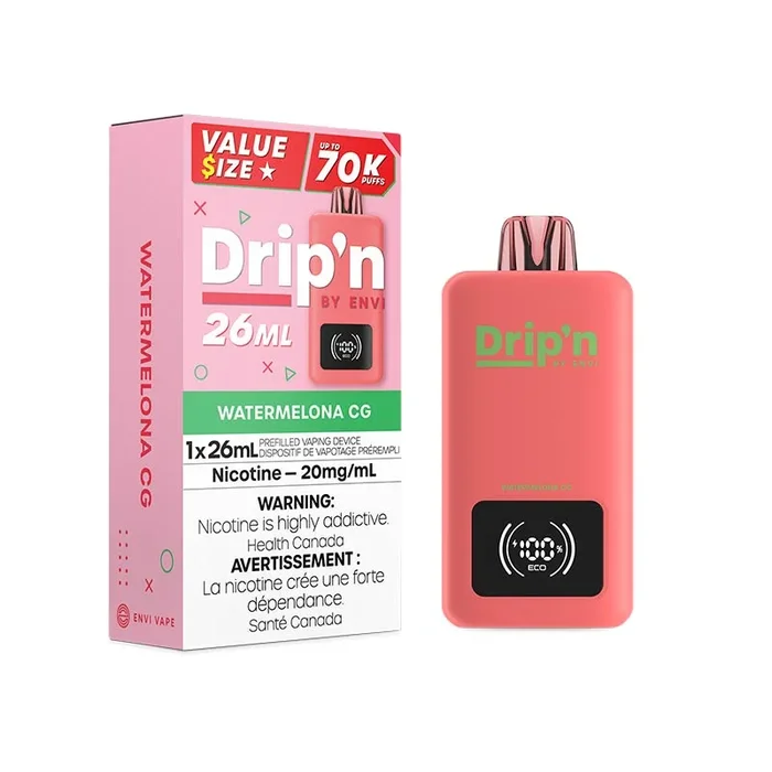 Drip’n by Envi 26ML Disposable – Watermelona CG