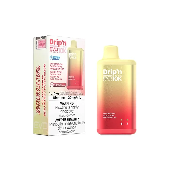 Drip’n by Envi EVO Series 10K Disposable – Watermelon Cantaloupe Honeydew Ice (ON)