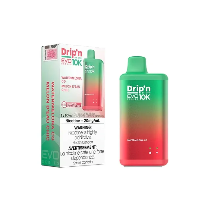 Drip’n by Envi EVO Series 10K Disposable – Watermelona CG (ON)