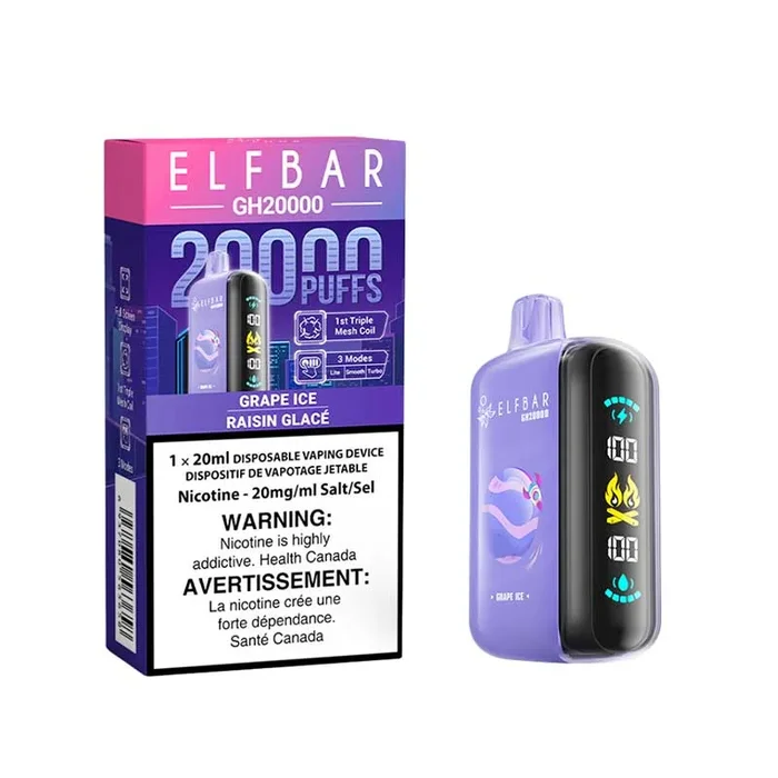 ELF Bar GH20K Disposable – Grape Ice (ON)