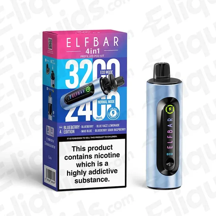 Elfbar 4-in-1 Blueberry Edition Prefilled Pod Kit