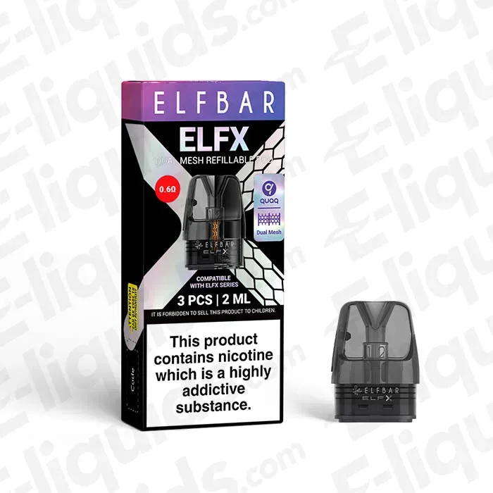 ELFBAR ELFX 0.6Ohm Refillable Top-Fill Pod
