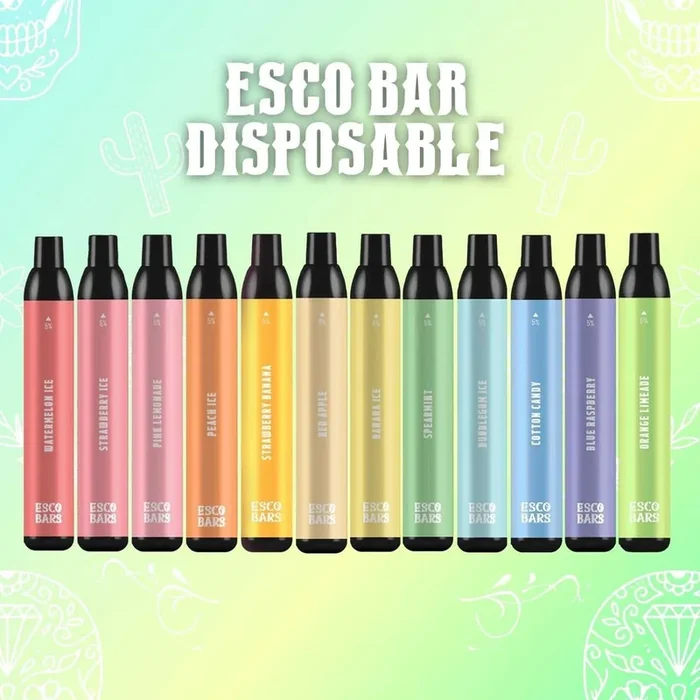 ESCO BAR 2500 PUFFS DISPOSABLE VAPE (1 COUUNT) BUY 2 OR MORE FOR 15% OFF. 30% OFF WITH PURCHASE OF 10.