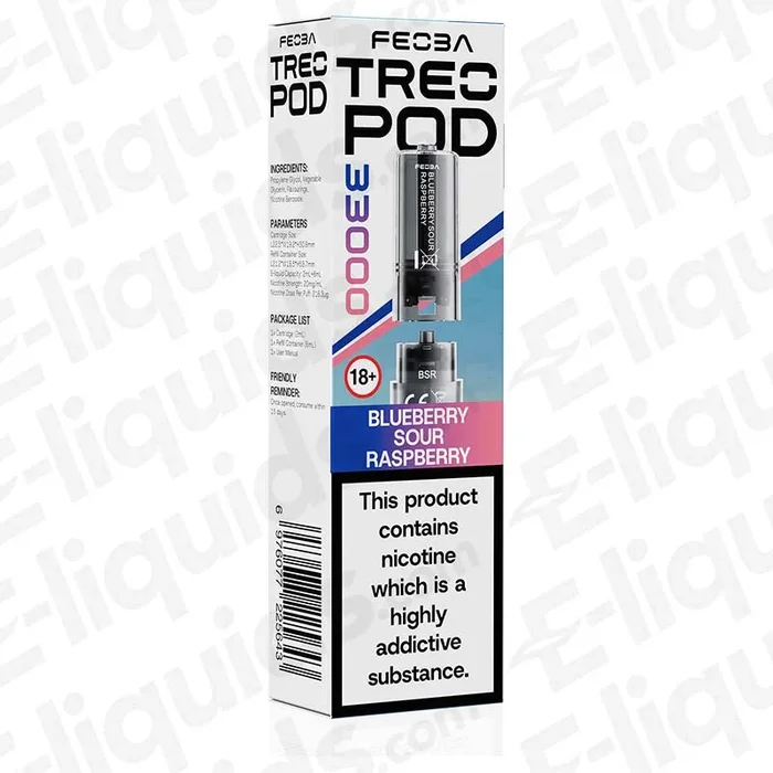 Feoba Treo 33K Prefilled Pod Blue Razz Cherry