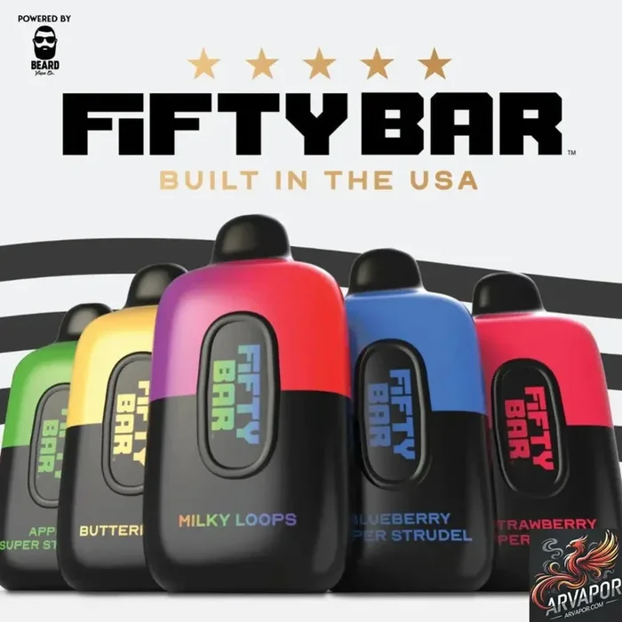 Fifty Bar Black Series 6500 Puffs Disposable