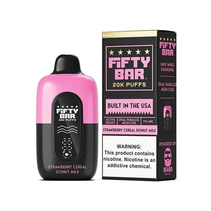 Fifty Bar V2 – Strawberry Cereal Donut Milk