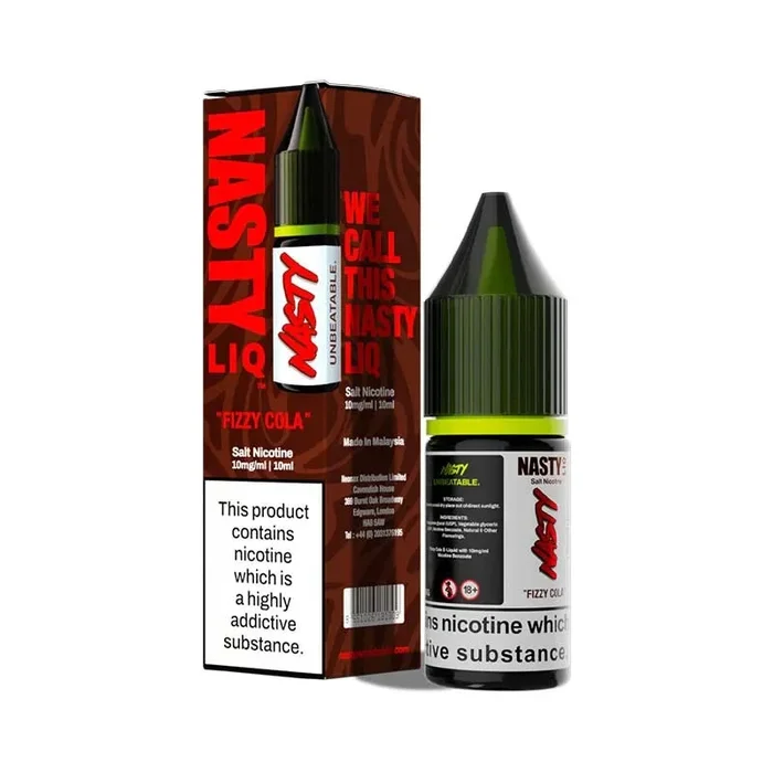 Fizzy Cola Nic Salt Vape Juice by Nasty Liq