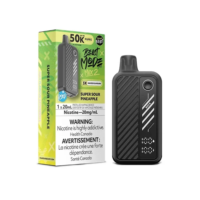 Flavour Beast Beast Mode Max 2 Disposable – Super Sour Pineapple Iced