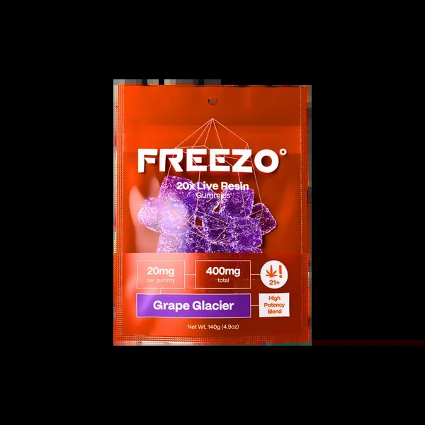 FREEZO 20MG LIVE RESIN GUMMIES (20CT/BAG , 400MG/BAG)