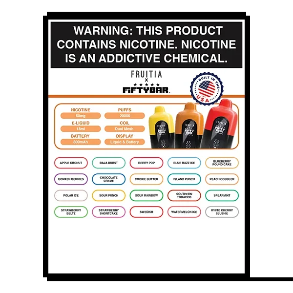 FRUITIA X FIFTY BAR 20K Lamination