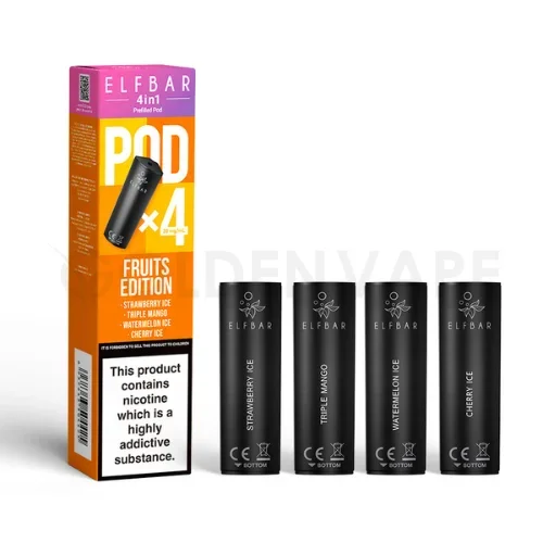 Fruits Edition 4 in 1 Prefilled Pods By Elf Bar – 4 Pods