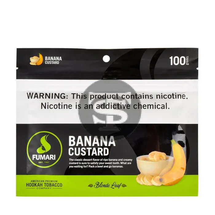 Fumari Hookah Tobacco Banana Custard 100g