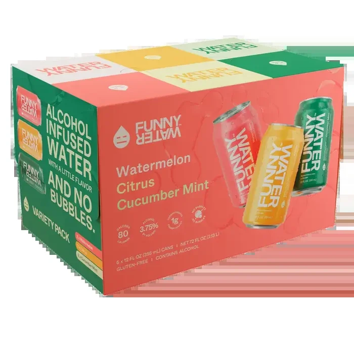 Funny Water Vibrant Fruit Variety Pack 6pk Cn