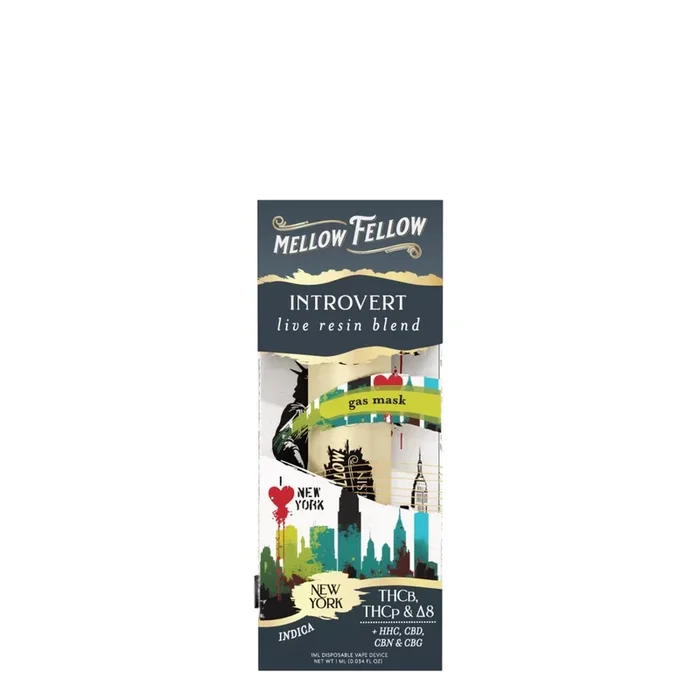 Gas Mask – Mellow Fellow NYC Introvert Live Resin Disposable 1mL