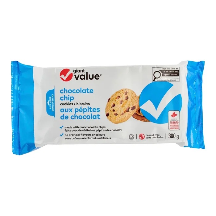 Giant Value Chocolate Chip Cookies, 300 g