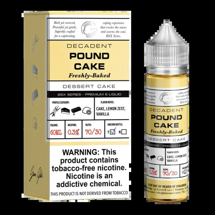 Glas Basix – Pound Cake – 60mL