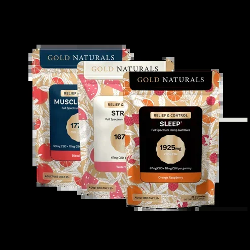 Gold Naturals D9 Gummies 1Ct