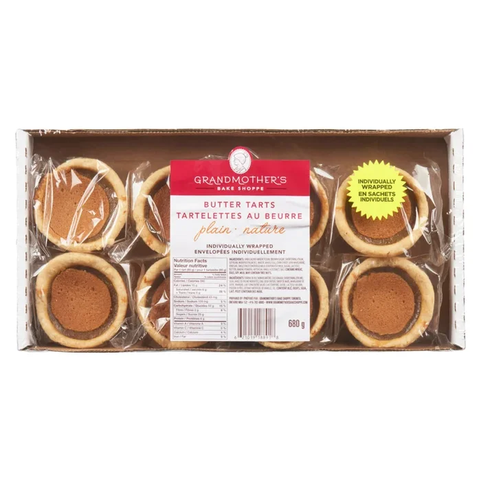 Grandmother’s Bake Shoppe Plain Butter Tarts 8pk. – 680g