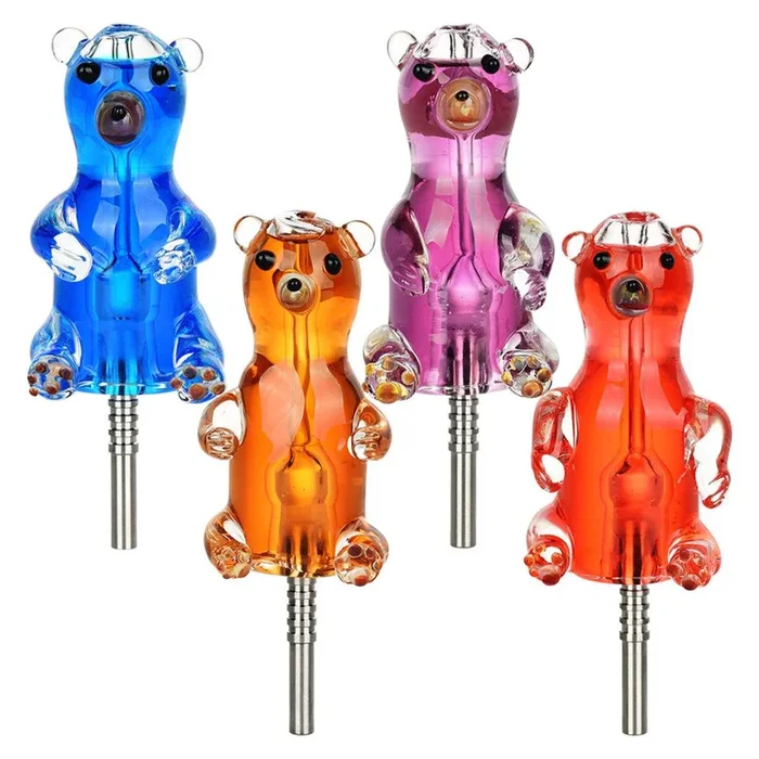 Gummy Bear Freezable Glycerin Dab Straw