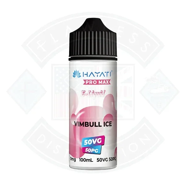 Hayati Pro Max 50/50 – Vimbull Ice 0mg 100ml Shortfill
