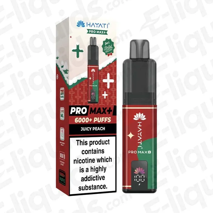 Hayati Pro Max+ 6K Juicy Peach Limited Edition Prefilled Pod Kit